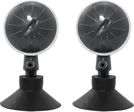 RLECS Air Pump Stone 2PCS Ball Shape Mineral Bubble Diffuser Airstones with Suckers for Aquarium Fish Tank Hydroponics