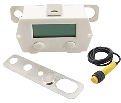 YUMILI Elektronischer Zähler, Digitaler Elektronischer Zähler Punch Und Magnetisch Induktiver Digitaler Elektronischer Zähler Mit LCD-Anzeig,Magnetinduktions Näherungsschalter von 5-10mm