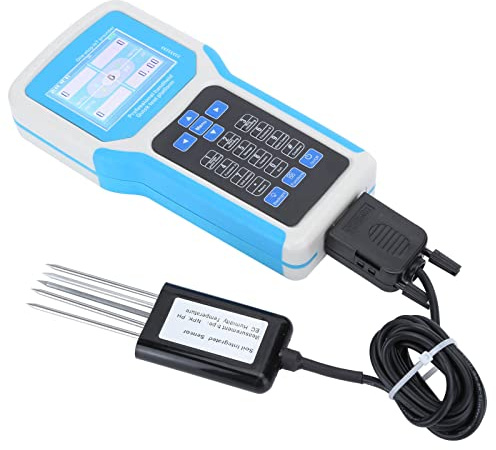 Bodentester, LCD Anzeige Nährstoff Pflanzen Dünger Bodenmessgerät, Feuchte, Temperatur, Leitfähigkeit, Stickstoff, Phosphor und PH 7 in 1 Bodenmessgerät Kit, Datenaufzeichnung Bodentest Kit(#3)
