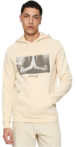 Mister Tee Herren Pray Hoody L Sand