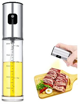 NIKKIER Oil Sprayer for Cooking,100ml Olive Oil Spritzer,Oil Sprayer for Air Fryer, Salad,BBQ,Roasting