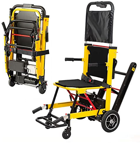 Carrito eléctrico para silla de ruedas, silla plegable portátil, elevador de escaleras, equipo médico de asistencia de movilidad, capacidad de carga de 370 libras