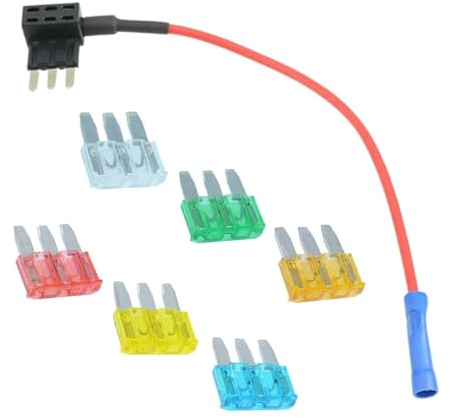 Micro3 Piggyback Add-A-Circuit Porte-fusible à lame Boitier Fusible + 6 fusibles