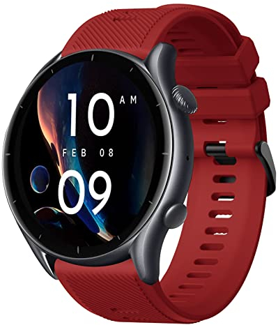 Armband für Amazfit GTR Silikon, 22mm Ersatzarmband Sport Armband für Amazfit Pace, Amazfit Stratos, Stratos 2, Stratos 2S, Stratos 3, Amazfit GTR 2, GTR 2e, GTR 3, GTR 3 Pro, Huawei Watch GT 2 3 Pro