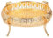 Vassoio Decorativo in Oro, Vassoio in Lega di Zinco Dorato Piatto da Dessert per Torte Piatto Decorativo per Frutta Snack Caramelle - 21,3 x 16,2 x 10,6cm