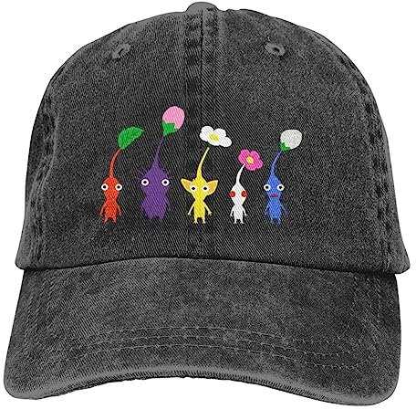 YUONME Baseballkappe Sommermütze mit süßem Muster, blau, Hip-Hop-Stil, Pikmin, bunt, Cowboyhut, Sonnenschutz Outdoor Sport Reise Geschenke