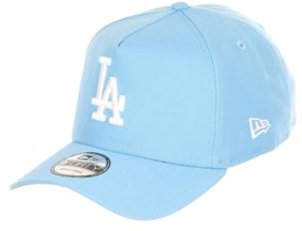 New Era Los Angeles Dodgers MLB Sky Blue White 9Forty A-Frame Snapback Cap - One-Size