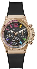 Guess Black Silicon Multifunction Watch