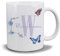 Kiwistar Tasse weiß - Schmetterling - individuell personalisiert mit Wunschtext bedruckt - Texttasse selbst gestalten - Tassen selber personalisieren - Spruch - Geschenk - Motivtasse