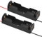 QUARKZMAN 1 x Porte-Piles à Ressort à 2 Fils AA 1,5V x 2Pcs pour Bricolage Électronique, Noir