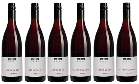6x 0,75l - 2019er - Dr. Heger - Sonett - Spätburgunder - Qualitätswein Baden - Deutschland - Rotwein trocken