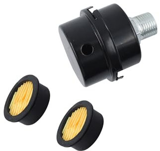 PDETVEO Lot de 2 filtres d'entrée d'air en métal de 2,9 cm, silencieux pour compresseur d'air fileté