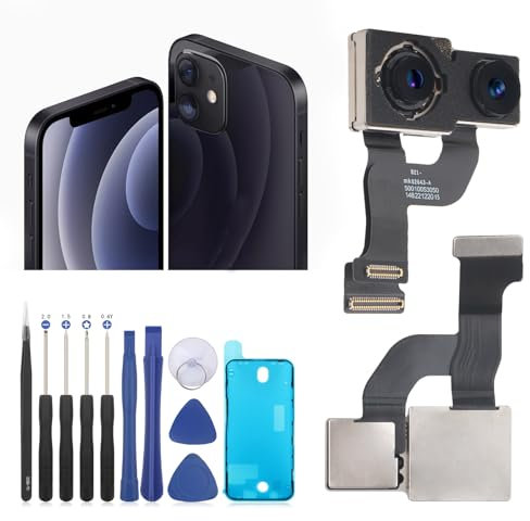 Main Rear Camera for iPhone 12 Module 12MP Camera Replacement for iPhone 12 Back Camera Replacement for iPhone 12 Camera Rear Parts with Repair Tools for iPhone 12 A2403 A2172 A2402 A2404