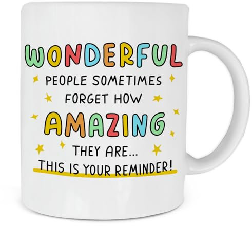 You Are Amazing Mug, This Is Your Reminder, Positivity Mug, Motivational Mug, Best Friend Gift, Bestie BFF Friendship Sister Mum Daughter, Present Idea for Birthday Christmas Xmas (Mug)