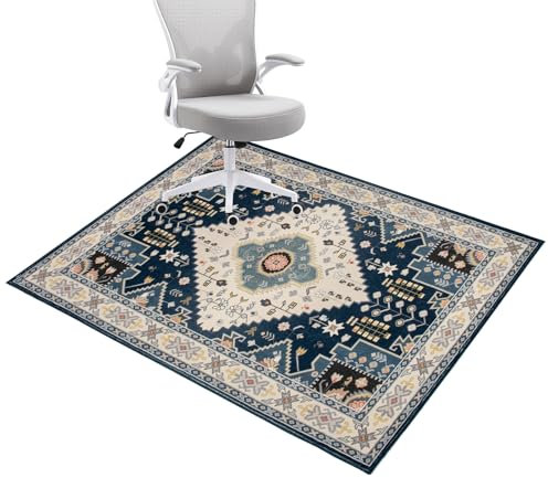 Honorstar Alfombrilla Protectora Suelo para Silla de Oficina Alfombra Antideslizante 120x150cm Silla Gaming Resistente a los Arañazos Alfombrilla Protección para Suelos Duros Laminado Parqué 3