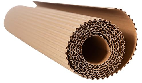Wellpappe Rolle zum Basteln, 30cm*500cm Dicke Pappe Rolle zum Basteln, Mehrzweck-Kreativkarton, Leicht zu Schneiden, Zu falten, für Malerei, kreatives Modellieren, Büro- und Kurierverpackungen (1)
