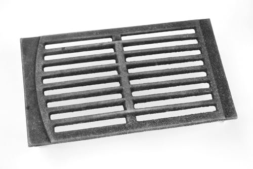 SEZAM 33 x 19 cm - Grille de four en fonte - Différents diamètres - Compatible avec poêle à cheminée - Grille de four - Grille de feu - Grille à charbon