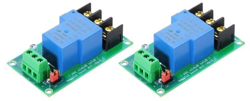 QUARKZMAN 2 Pz DC 12V 1 Canale Modulo Relè Scheda Interruttore Scudo 30A Trigger Alto o Basso Livello per Elettronica Automazione Industriale Domestica