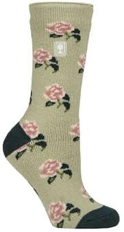 HEAT HOLDERS RHS The Royal Horticultural Society Women's Thermal Socks x RHS 1.6 TOG Lite, Warm, Fruit, Floral & Botanical Patterned, Gift for Gardeners, 1 Pair Size 4-8