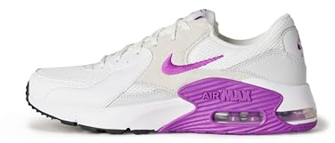 Nike Women's Air Max Excee Shoes, White/Vivid Purple/Photon Dust/Black, 5 UK