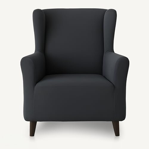 Lyfcycle Copripoltrona 1 Posto Elasticizzato, Morbido, Lavabile – Vestibilità Universale da 90x140 cm (nero)