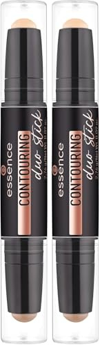 Essence Cosmetics Duo Contouring Stick Viso, Opacizzante, Definizione, Risultato Istantaneo, Opaca, 2.76 g (Confezione da 2)