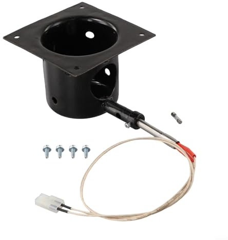 Kit de brûle-feu, pot de feu émaillé 200 W + tige d'allumage + ensemble de fusibles pour grilles Traeger, Pellet PRO/Z/Trail, pour grills à granulés braises