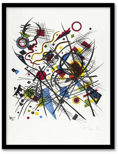 Artery8 Kandinsky Lithograph for the Fourth Bauhaus Portfolio Framed Wall Art Print Home Décor A3