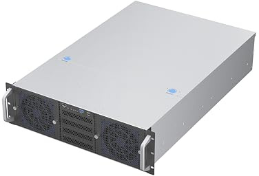 Rosewill Chasis de Servidor 3U para Montaje en Rack | Chasis de Servidor | Soporta hasta 14 Discos Duros de 3.5 Pulgadas | Compatible con ATX | 5 Ventiladores PWM de 120 mm + 2 Ventiladores PWM de 80