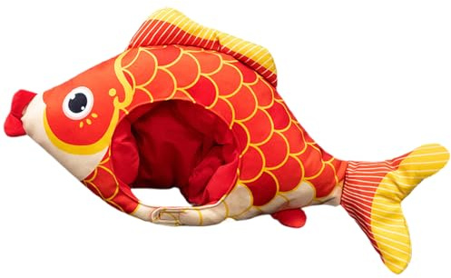 Fisch Kostüm Mütze – Lustige Plüsch Neuheit Kopfbedeckung Für Party Cosplay | Spaß Geschenk | Fotografie Karneval Ostern Verkleidung Festival Hut Accessoire Unisex Erwachsene Kinder