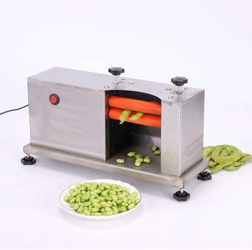 Máquina Comercial Eléctrica Peladora De Frijoles, Pelador Automático De Acero Inoxidable Con Ajuste Telescópico Para Pelado Rápido De Edamame, Habas Y Guisantes