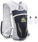 AONIJIE Unisex 5.5L Running Race Hidratación Chaleco Hidratación Pack Mochila (Gris+250ml botella)