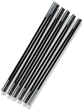 TentSpares - Gelert Corona 6 Tent, Grey Coded Fibreglass Rear Poles, Durable Tent Poles Replacement for Camping