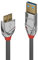 LINDY USB 3.2 Type A to Micro-B Cable, Cromo Line - Grey, 3m
