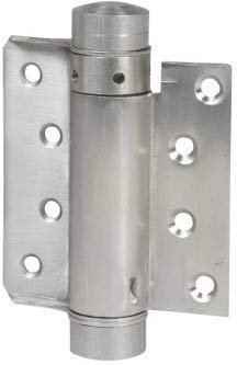 Coppia cerniera a molla tipo Bommer art.102 azione singola - Acciaio nichelato, 100 mm