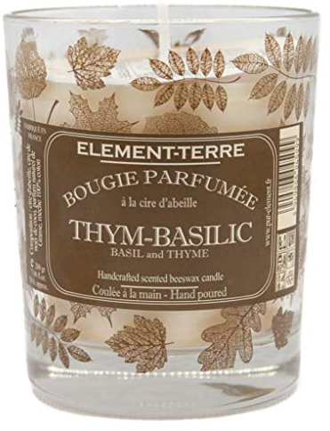 ELEMENT-TERRE Duftkerze Thym Basilikum 200 g, 50 Stunden