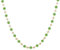 Ouran, Collana girocollo da donna, multicolore con ciondolo a catena lunga, ideale come regalo per ragazze, mamma, amiche e Lega, colore: Perline verdi., cod. XL-0724