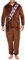 Star Wars Pigiama Intero Uomo | Tuta Pile Uomo Chewbacca | Pigiama Invernale Marrone Small