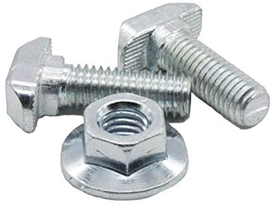 10 Stk Hammerschraube M8x25, für Nut 10,Stahl 8.8 verzinkt
