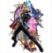 Wandaufkleber, Thor 3D Gebrochene Wand Zum Kinderzimmer Vinylaufkleber Hero Poster Home Decoration Marvel Wallpaper 58X88Cm