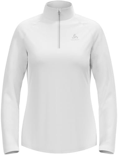 Odlo Damen Langarm Shirt mit Reißverschluss BESSO, white, XXL