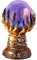 spier Halloween Kristallkugel, Hexe Celestial Plasma Ball Light, Totenkopf Finger Clear Crystal Magic Light Dekorative Wohnaccessoires für Halloween Dekoration