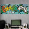 vr189 tjapalo® XtraRobustes Gamer Poster mit Namen Wandbild Gaming Zimmer cooles gamer wandtattoo junge name Gamer Bild für die Wand Graffiti Poster xxl, Größe: B48xH17cm