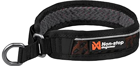 Non-stop dogwear Rock Collar 3.0 orange |157| Halsband mit Zugstopp- Das Bequeme, Größe:50