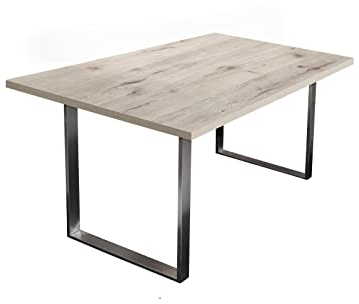 möbelando Esstisch Steel in sandeiche. Abmessungen (BxHxT) 138x76x90 cm