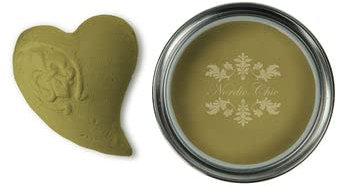 Nordic Chic Chalk Paint | Colour Olive | 750ml | for Furniture, Wood, Metal and more | zero VOC | Ecolabel | EN 71-3 Cert. (can be used on Childrens Furniture)