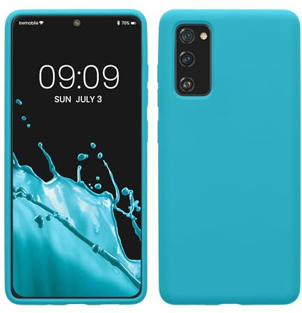 kwmobile Cover per Samsung Galaxy S20 FE Custodia - Back Case per Smartphone in Silicone TPU - Protezione Gommata - ghiaccio freddo