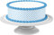 Tortenband blau Pünktchen essbar - 4 Stück á 24cm x 5cm passend für Torten bis 30 cm zum mitessen - kreative Dekoration für Torten