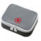 BEYEQCEZ Mini Kit di Primo Soccorso Portatile, Borsa Vuota Piccolo Pillola Organizzatore Facile Trasporta Medicina Contenitore Con Multi-pocket 13x10x4cm, Grigio