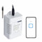 RANRAO Interruttore di temperatura WiFi 2,4 GHz Smart Monitoring Interruttore di temperatura modulo con kit sensore di temperatura, intelligente e telecomandato, funziona con per EWeLink/Alexa/Google